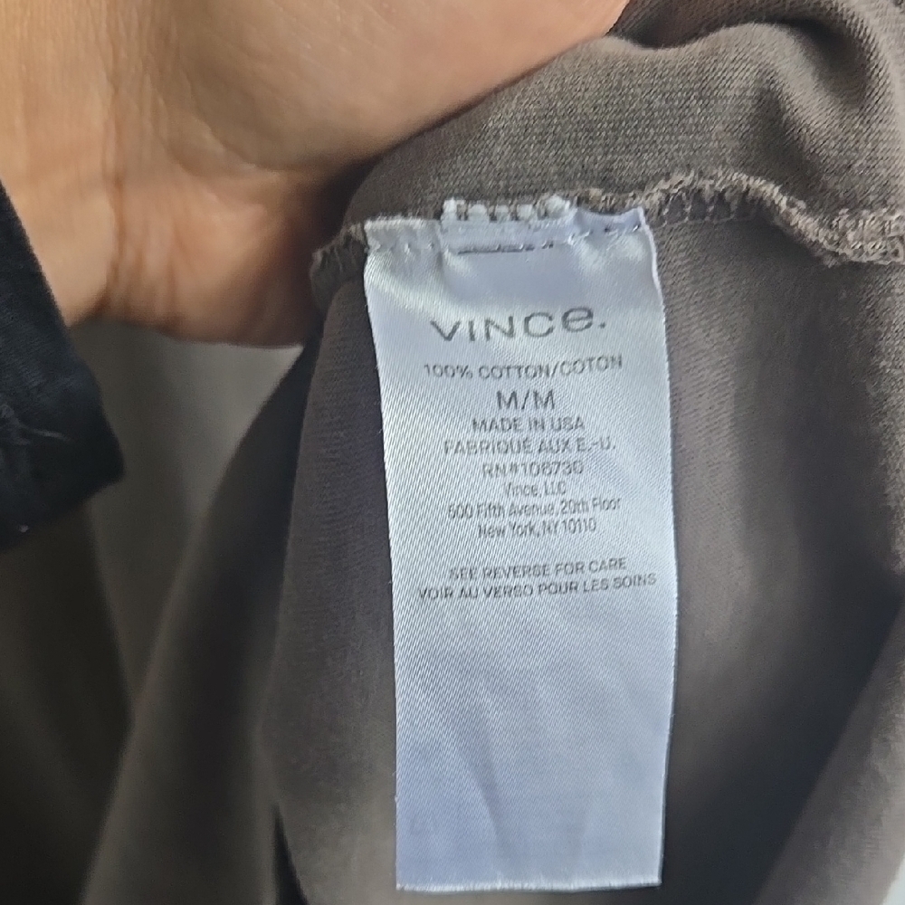 Vince Garment Dye Short Sleeve T-Shirt, Dark Olive - Picture 5 of 10